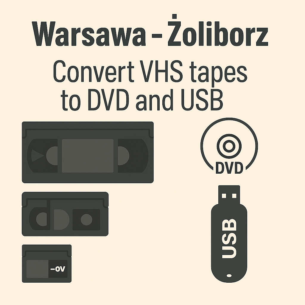 Warsaw - Żoliborz – Preserve Your Memories! Transfer Your Video Tapes to DVD and USB